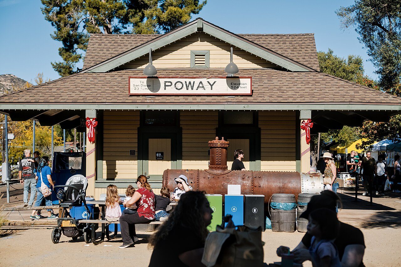 Old Poway Park train station, Poway, California